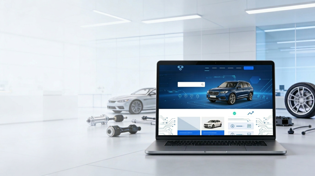 digitalizare afaceri - creare magazin online piese auto